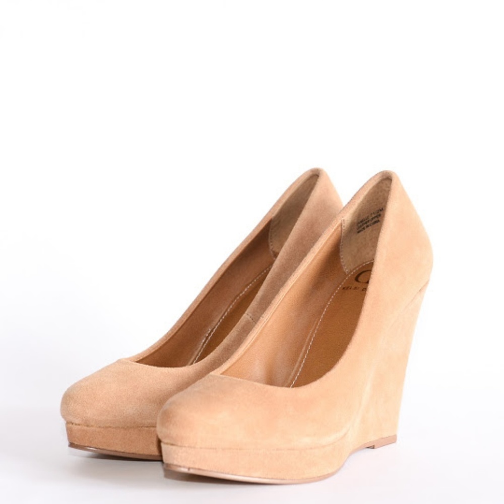 Kelsi Dagger Danelle Tan Suede Wedge